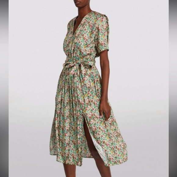 Sandro fiona floral midi dress - 36 - Picture 1 of 16